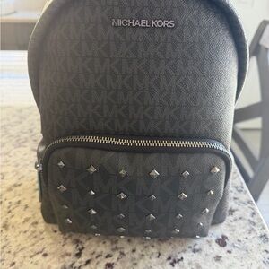 Michael Kors Black Studded Woman Backpack